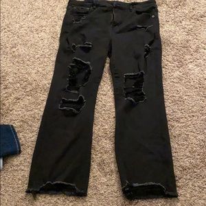 Hi rise crop flare American Eagle